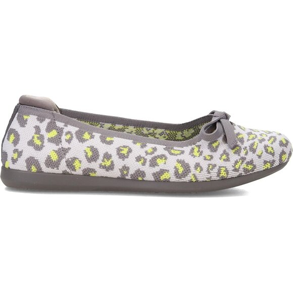 Clarks Women's Carly Hope Cloudsteppers Ballet Flat Shoe Size 7.5 Grey Leopard - Picture 3 of 15